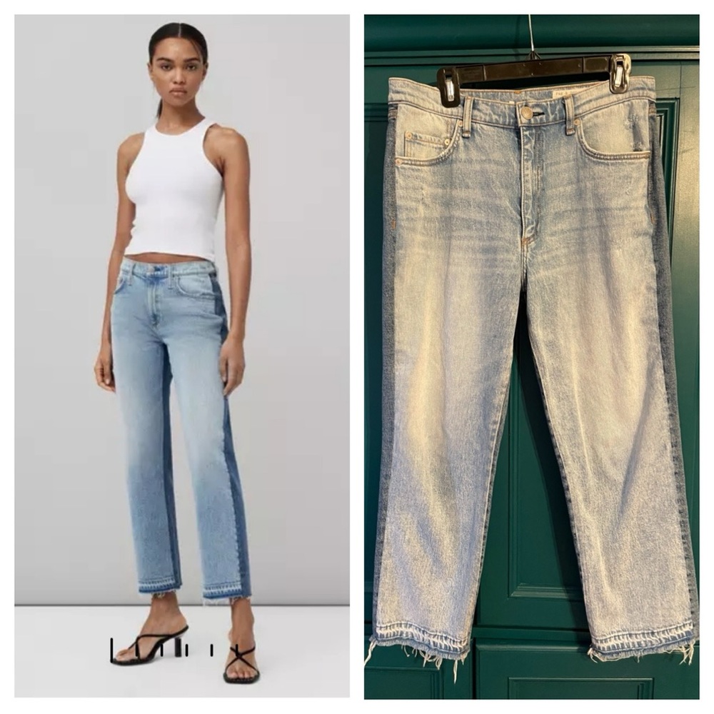 Rag & Bone Marlow Vintage Straight two tone jeans sz 30
